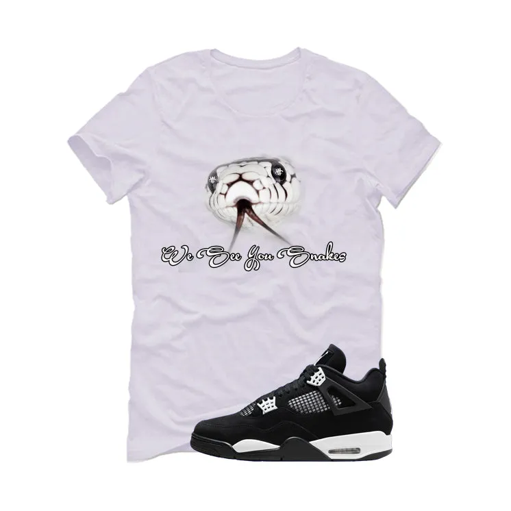 Air Jordan 4 White Thunder White T-Shirt (We See You Snakes)| illcurrency