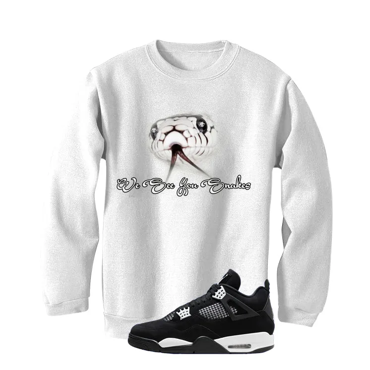 Air Jordan 4 White Thunder White T-Shirt (We See You Snakes)| illcurrency