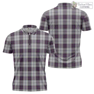 Alexander of Menstry Dress Tartan Zipper Polo Shirt