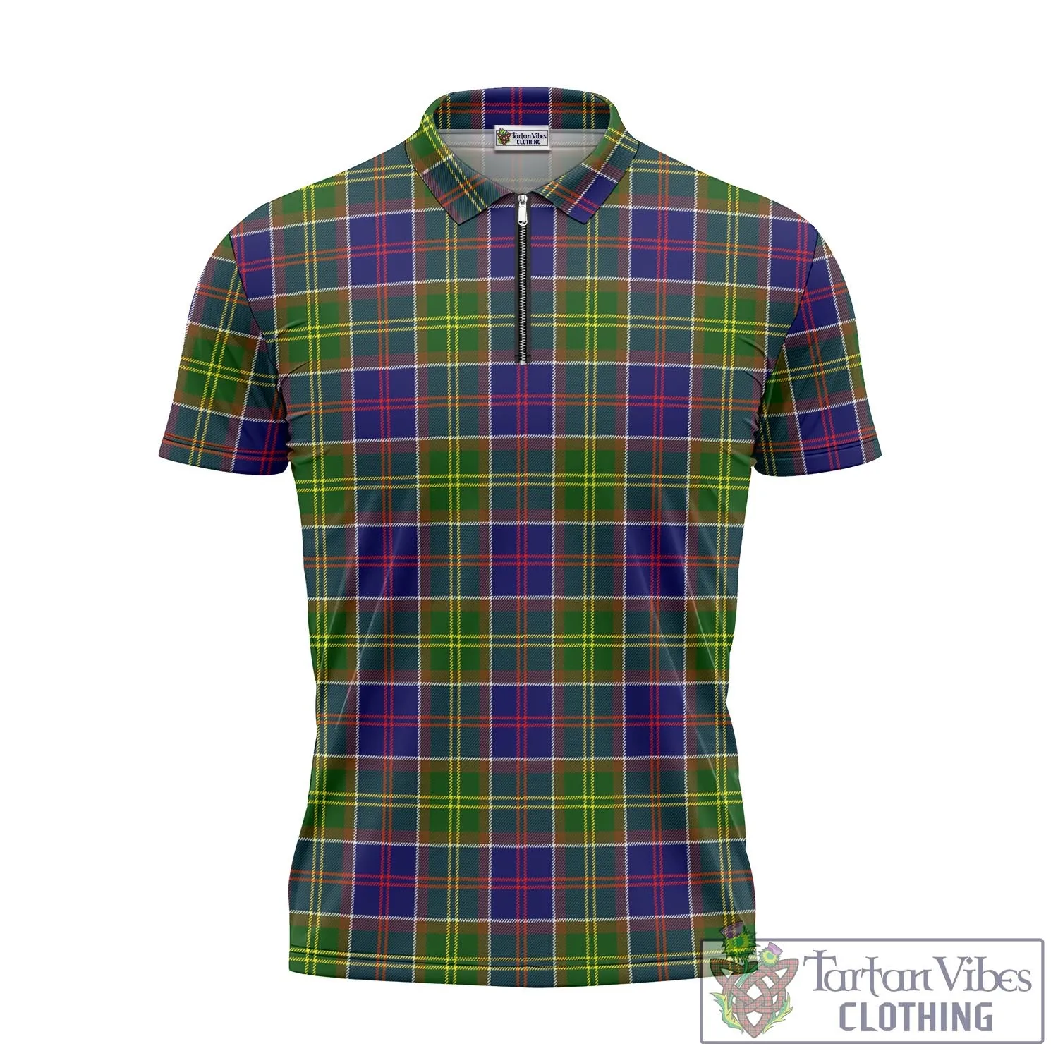 Arnott Tartan Zipper Polo Shirt