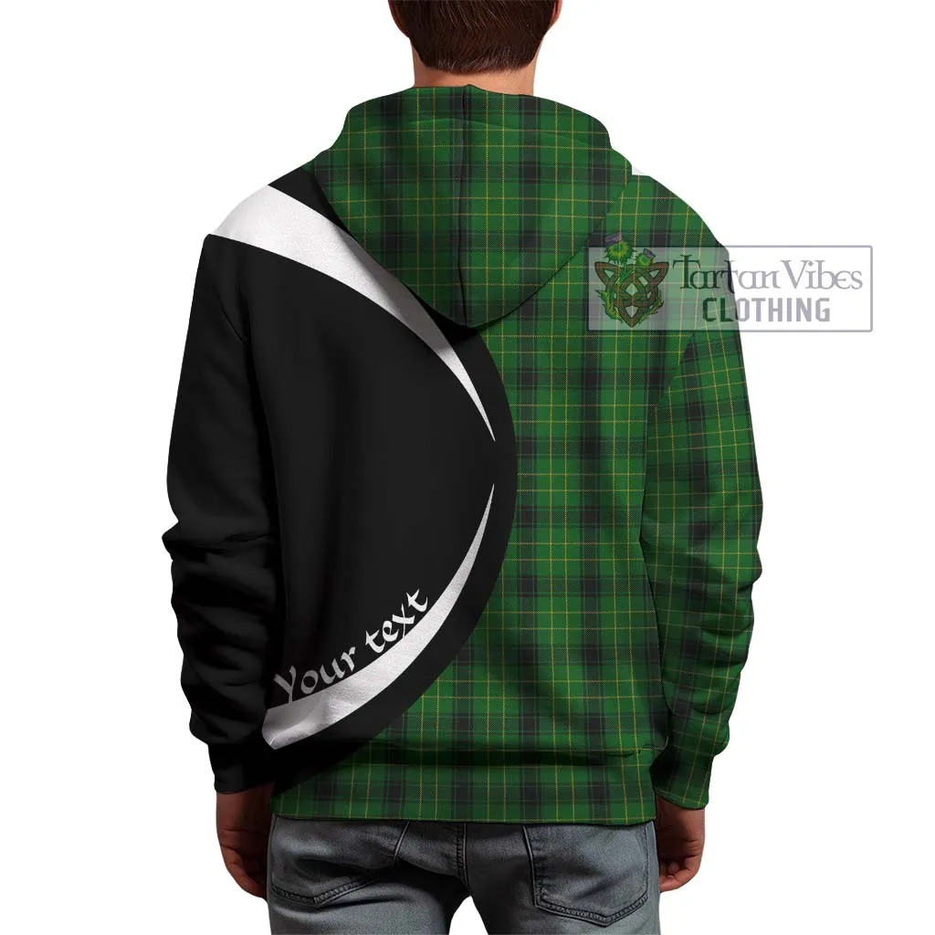 Arthur Highland Tartan Hoodie with Family Crest Circle Style