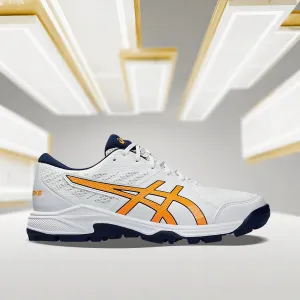 Asics GEL-PEAKE 2 Unisex Cricket Shoes WHITE/STADIUM ORANGE - 1113A036.105