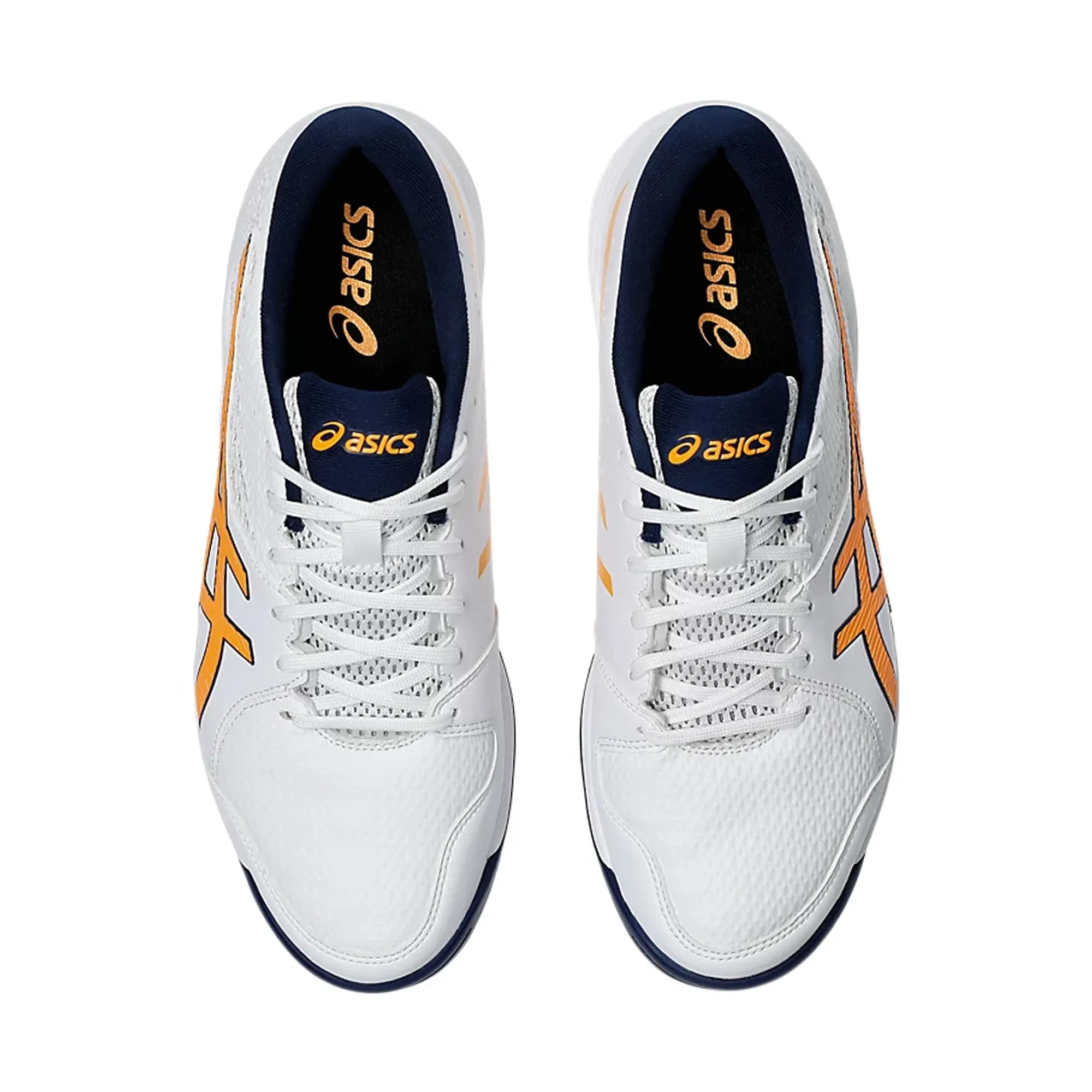 Asics GEL-PEAKE 2 Unisex Cricket Shoes WHITE/STADIUM ORANGE - 1113A036.105