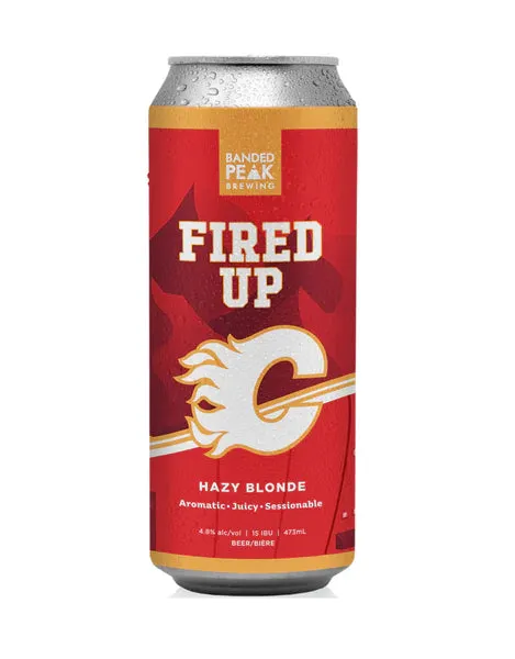 BANDED PEAK FIRED UP HAZY ALE 473ML 4CANS