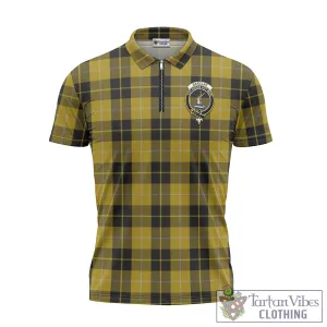 Barclay Dress Tartan Zipper Polo Shirt with Family Crest