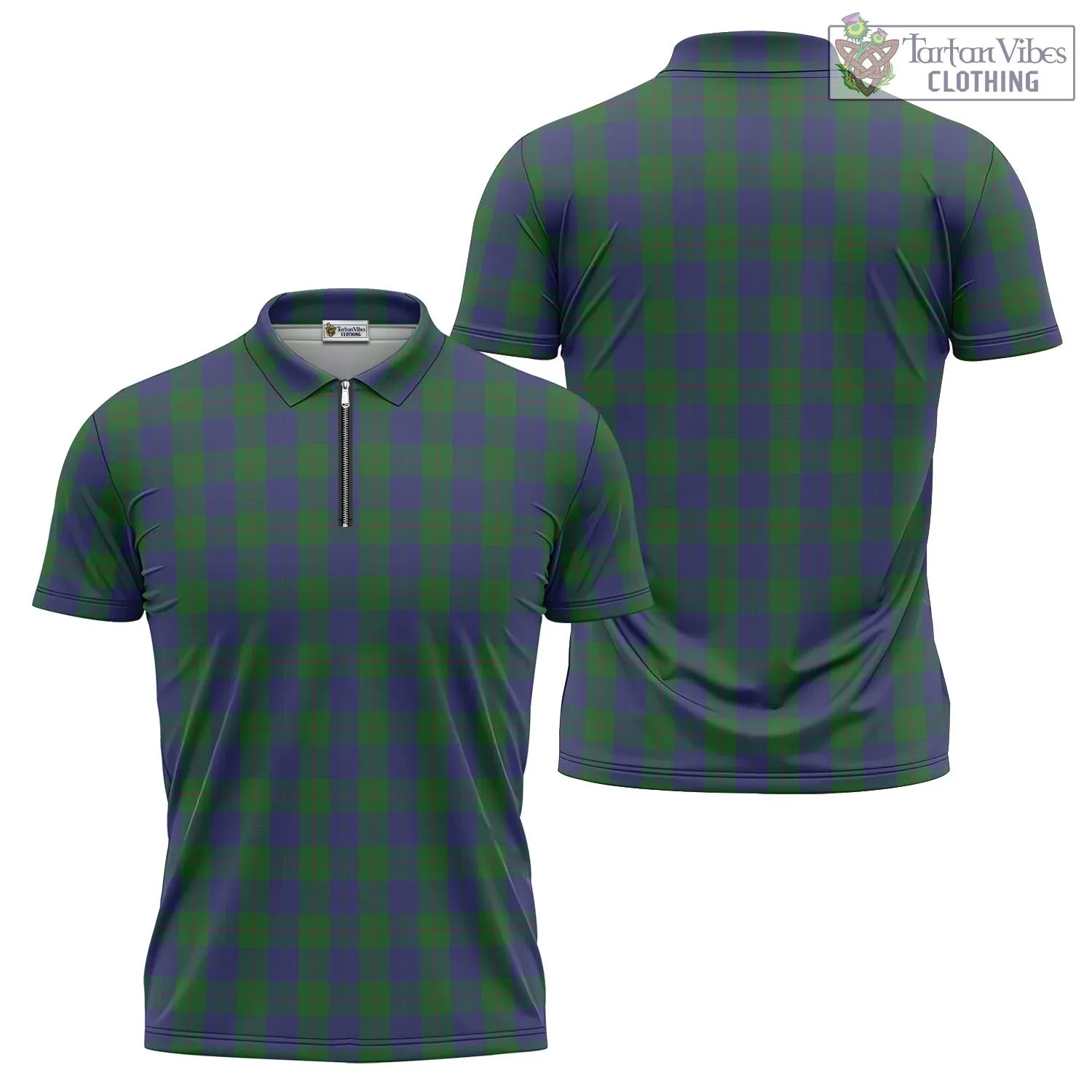 Barclay Tartan Zipper Polo Shirt