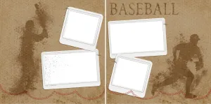 Baseball - Digital Scrapbook Pages - INSTANT DOWNLOAD - 2019