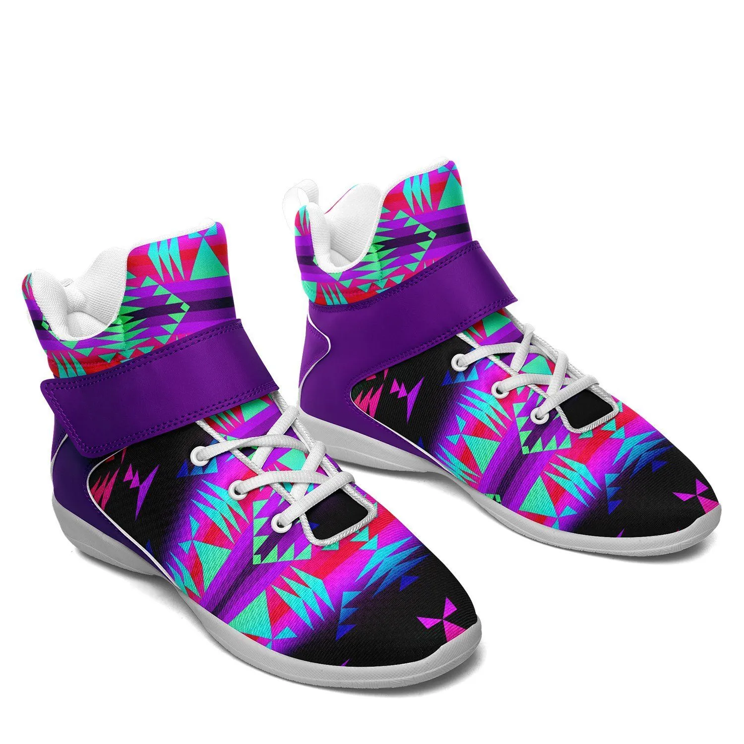 Between the Rocky Mountains Ipottaa Basketball / Sport High Top Shoes - White Sole