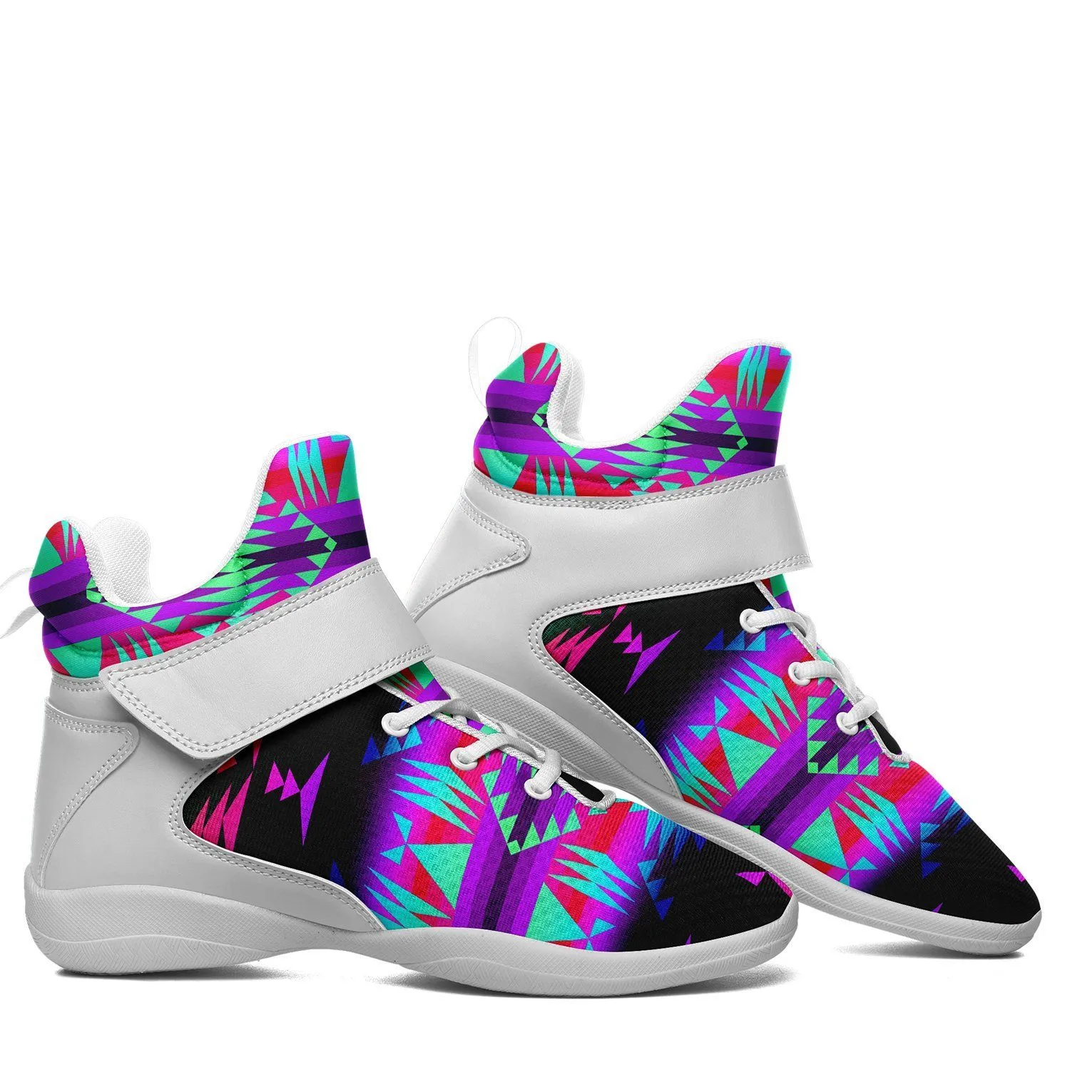 Between the Rocky Mountains Ipottaa Basketball / Sport High Top Shoes - White Sole