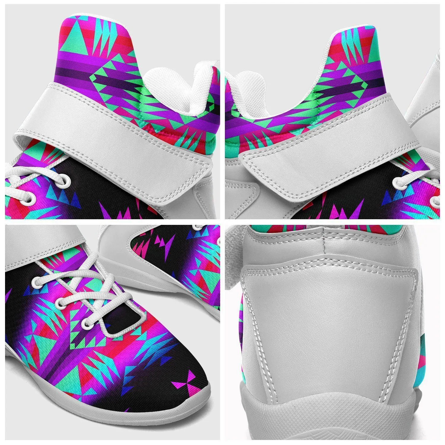 Between the Rocky Mountains Ipottaa Basketball / Sport High Top Shoes - White Sole