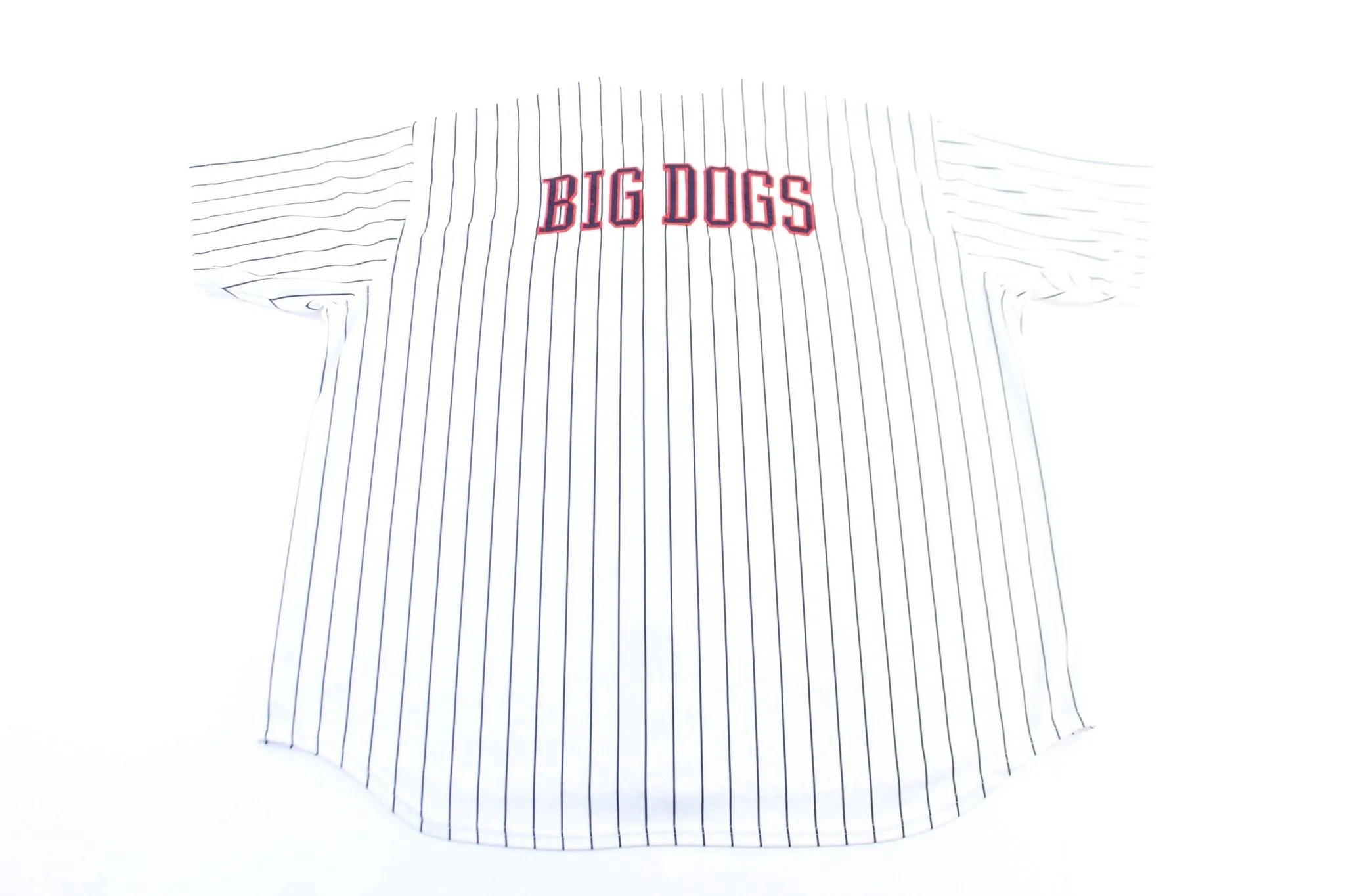 Big Dogs Embroidered Pinstripe Baseball Jersey