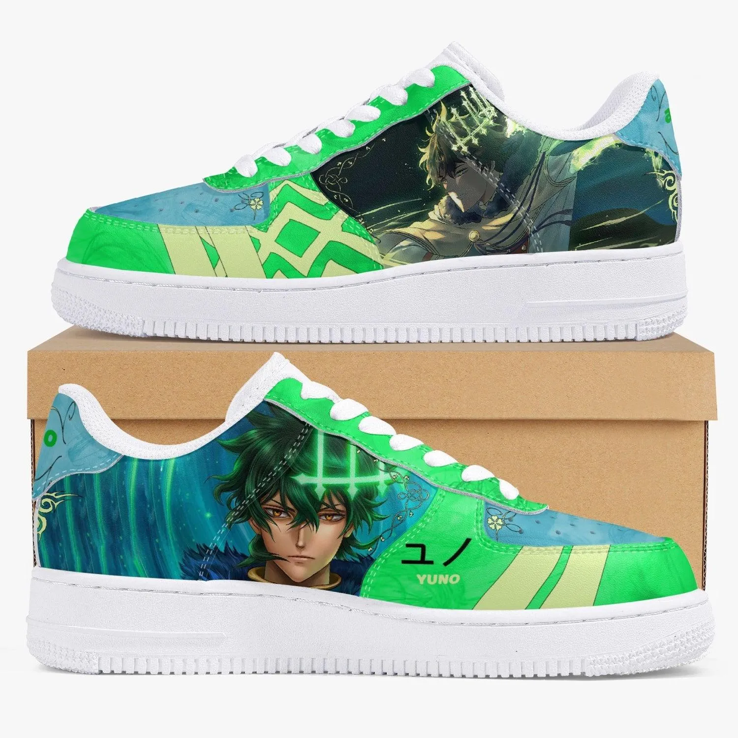 Black Clover Yuno AF1 Anime Shoes