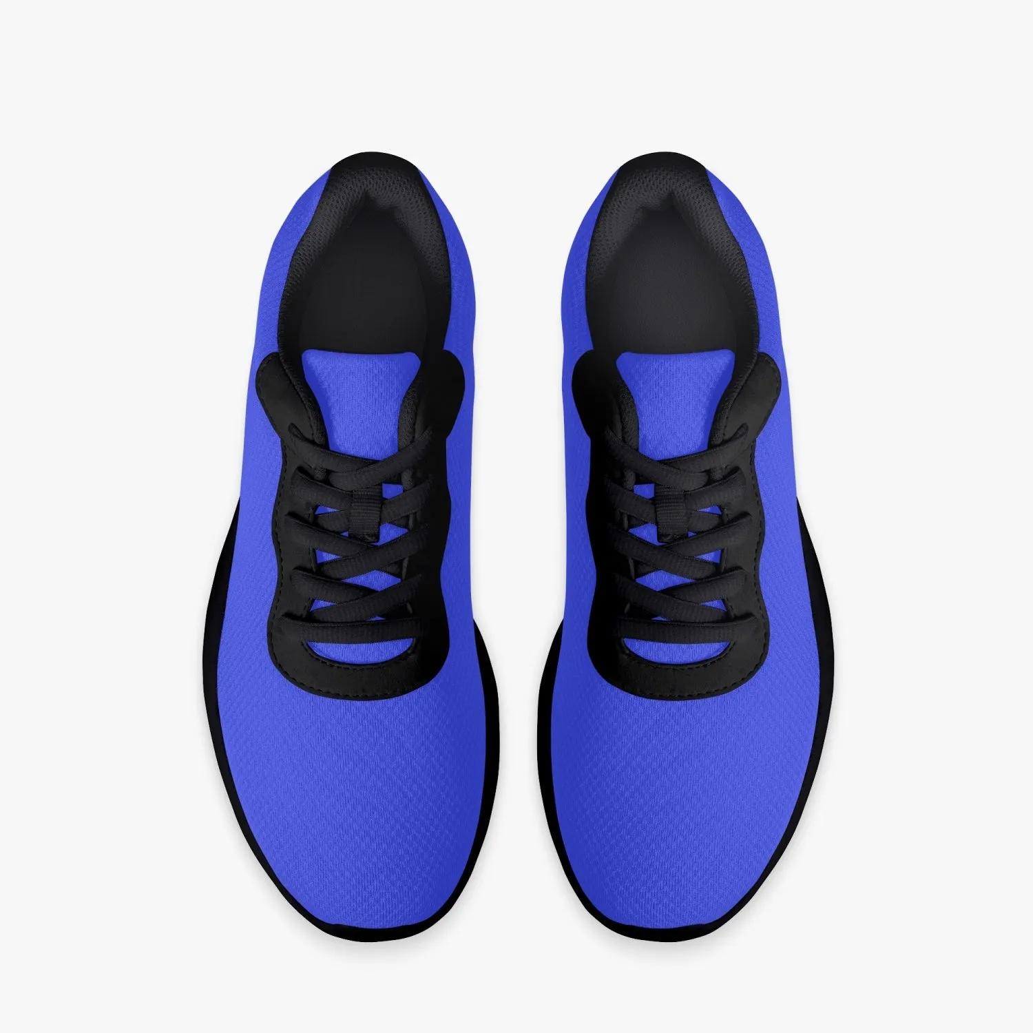 Blue Purple Meshed Unisex Kicks, Soft Solid Color Best Lifestyle Unisex Casual Designer Mesh Running Shoes With Black Soles