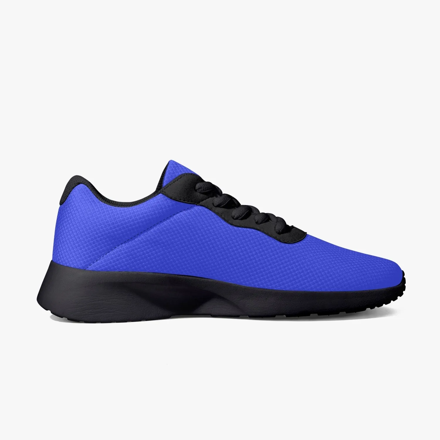 Blue Purple Meshed Unisex Kicks, Soft Solid Color Best Lifestyle Unisex Casual Designer Mesh Running Shoes With Black Soles