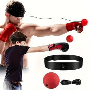 Boost Boxing Skills with Headmounted Reaction Ball for Home Training