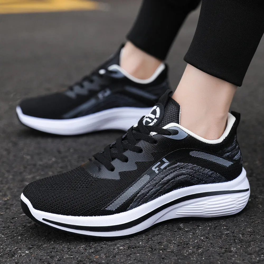 Breathable Thin Fashion Casual Flyknit Sports Mesh Shoes