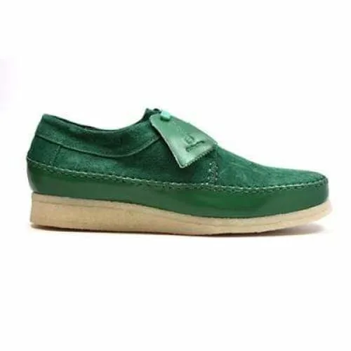 British Walkers Weaver Somerset Men's Dark Green Suede