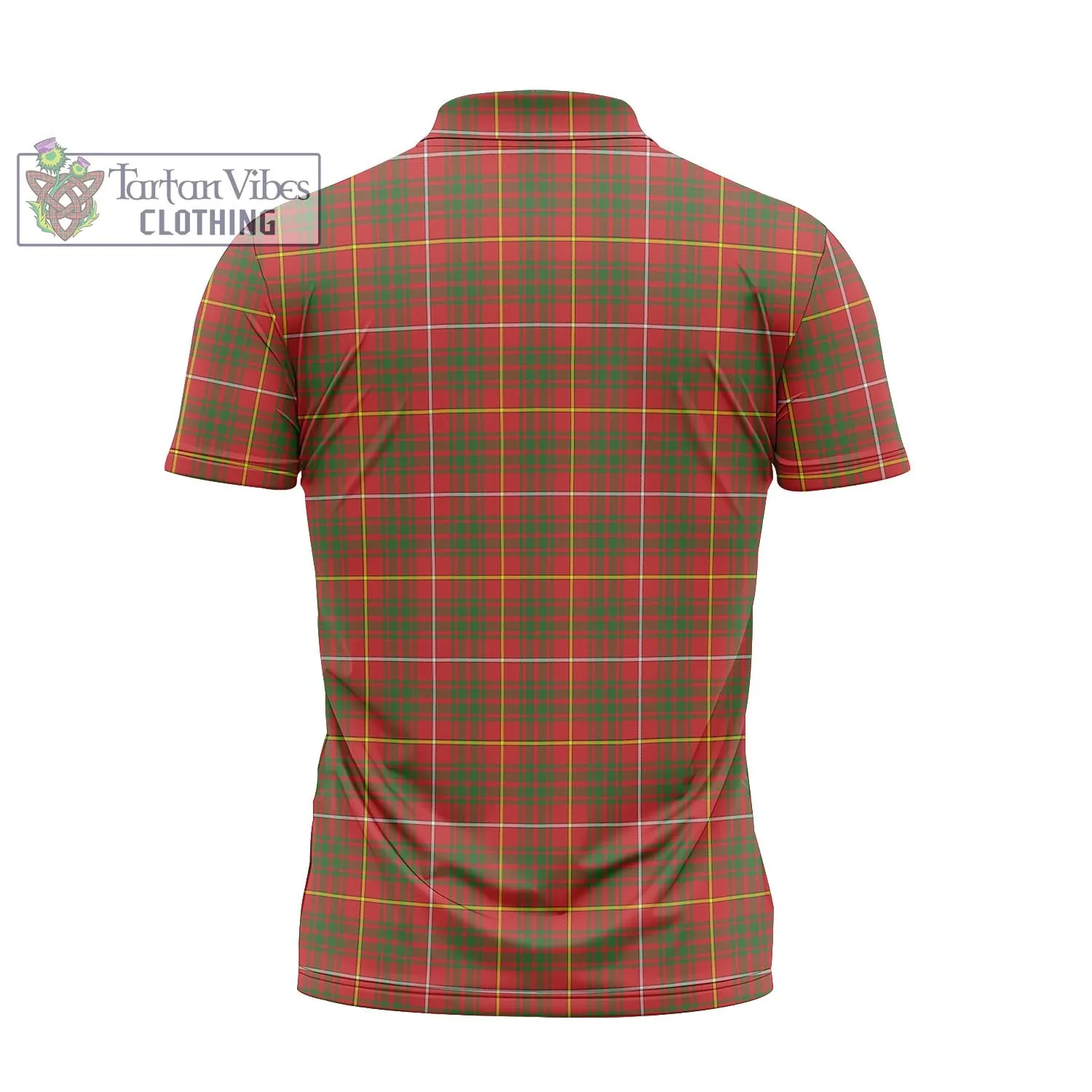 Bruce Modern Tartan Zipper Polo Shirt