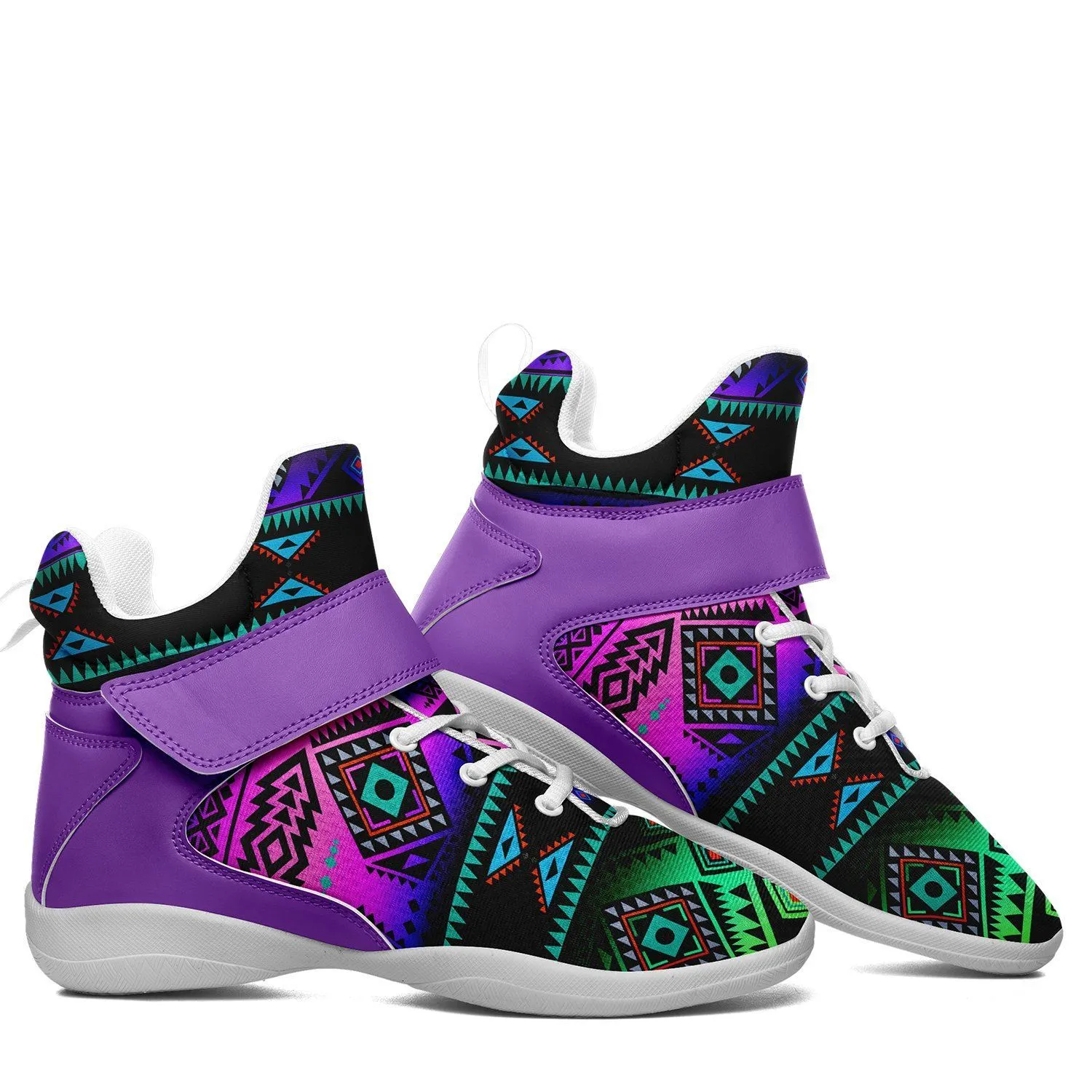 California Coast Sunrise Kid's Ipottaa Basketball / Sport High Top Shoes