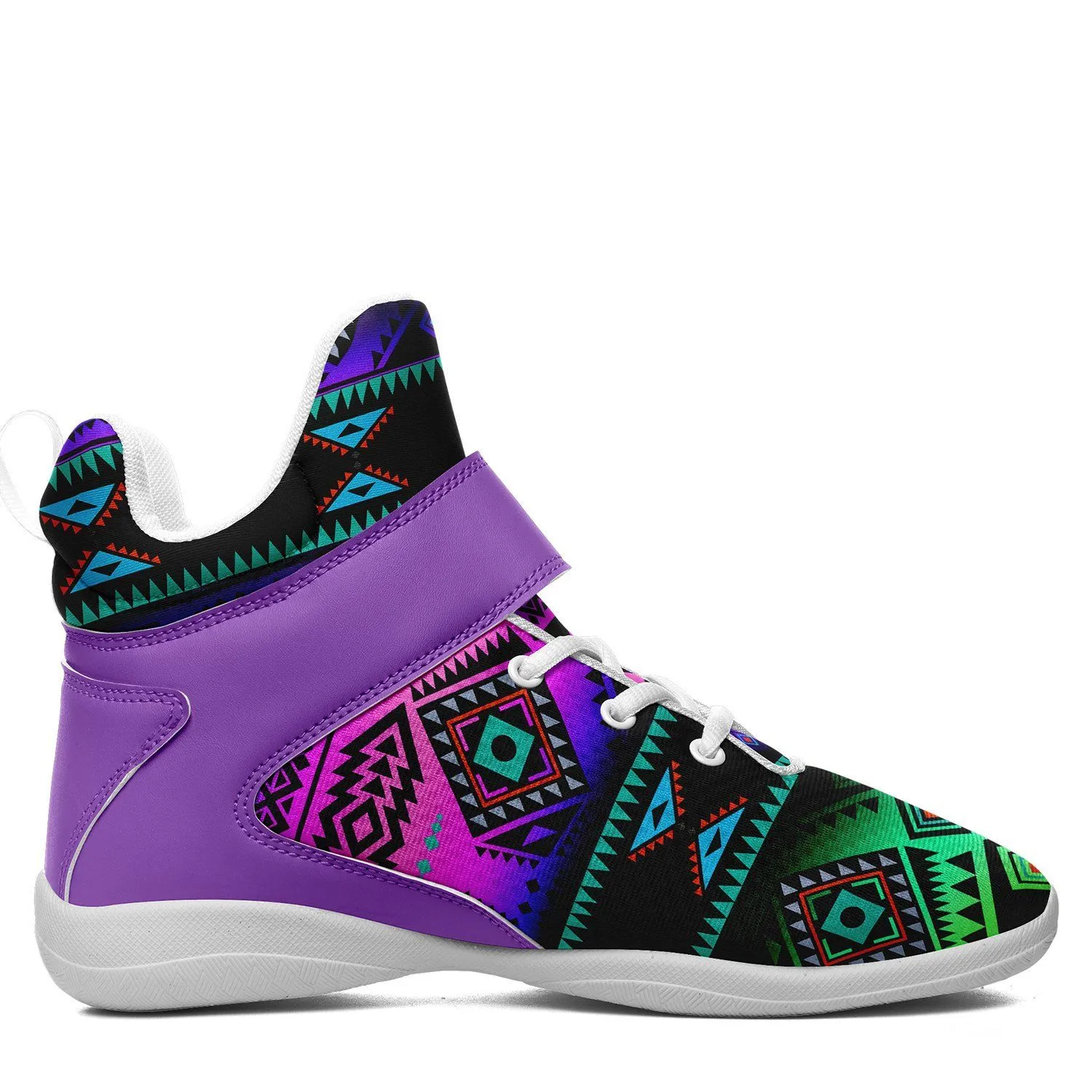 California Coast Sunrise Kid's Ipottaa Basketball / Sport High Top Shoes