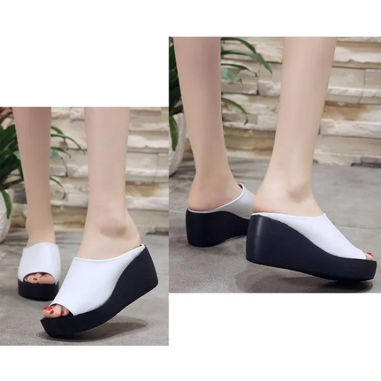 Chic Summer Wedge Slippers for Women