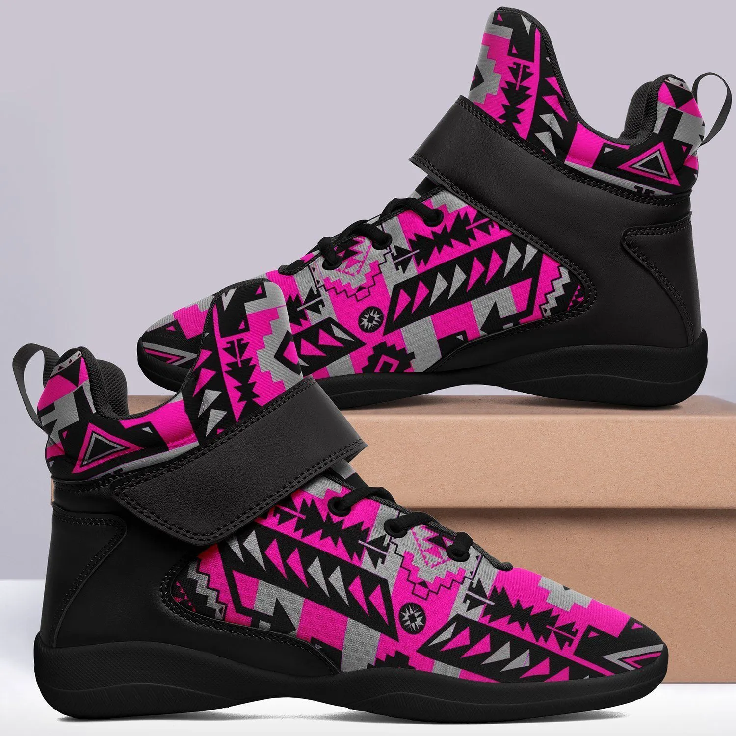 Chiefs Mountain Sunset Ipottaa Basketball / Sport High Top Shoes - Black Sole