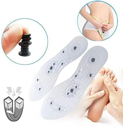 Chinese therapy anti-odor breathable magnet health care massage silicon insoles magnet