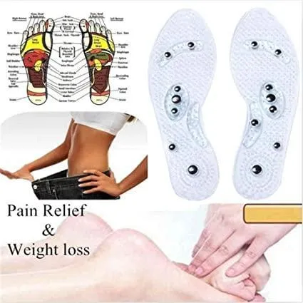 Chinese therapy anti-odor breathable magnet health care massage silicon insoles magnet