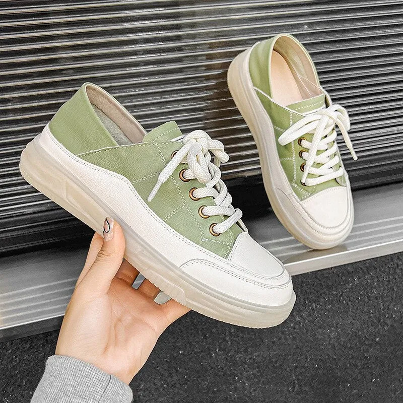 Classic Everyday Lace-up Sneakers with Comfy Soft Soles