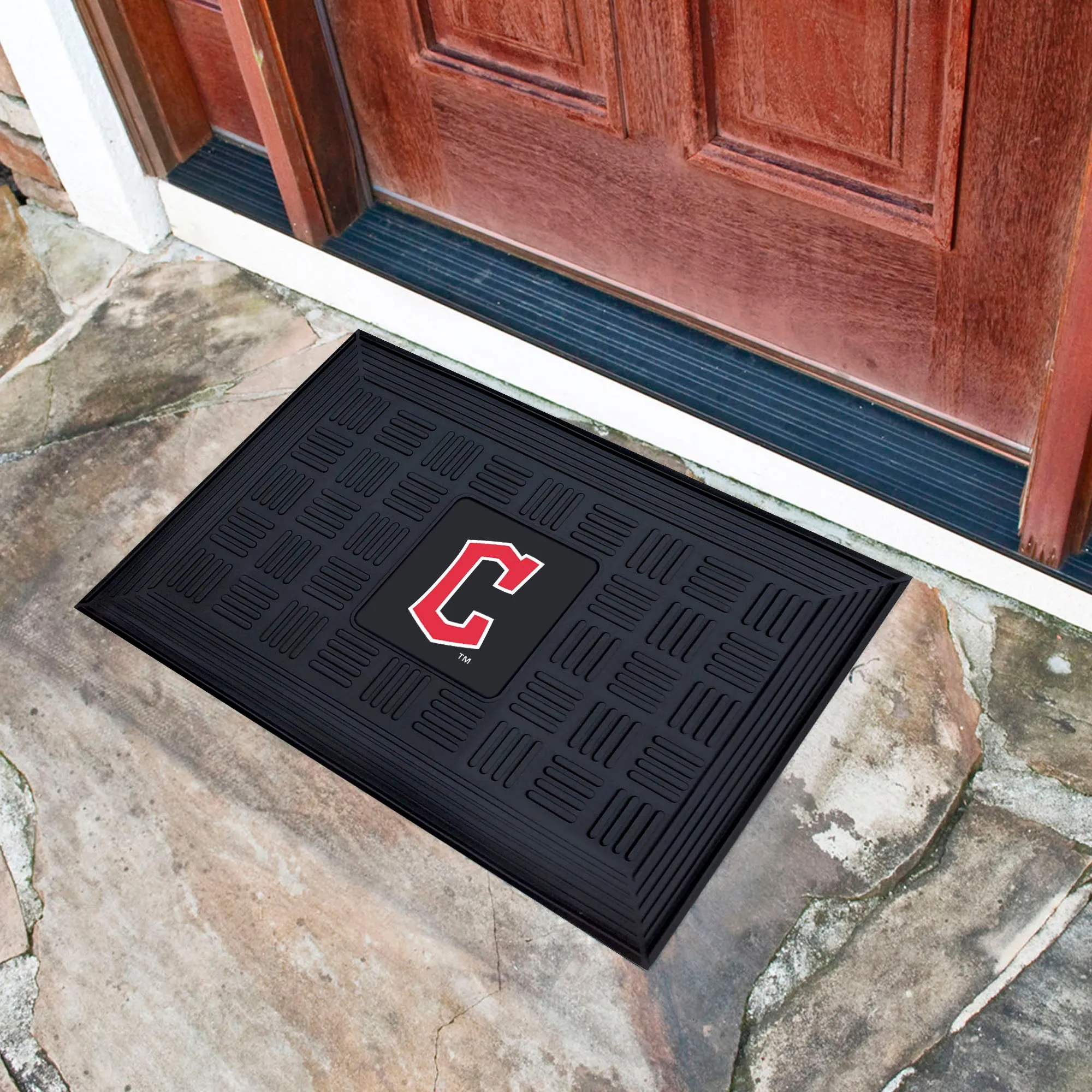 Cleveland Guardians Heavy Duty Vinyl Medallion Door Mat - 19.5in. x 31in.