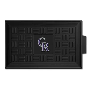 Colorado Rockies Heavy Duty Vinyl Medallion Door Mat - 19.5in. x 31in.