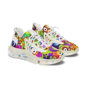 Colorful Chameleon Women's Mesh Sneakers