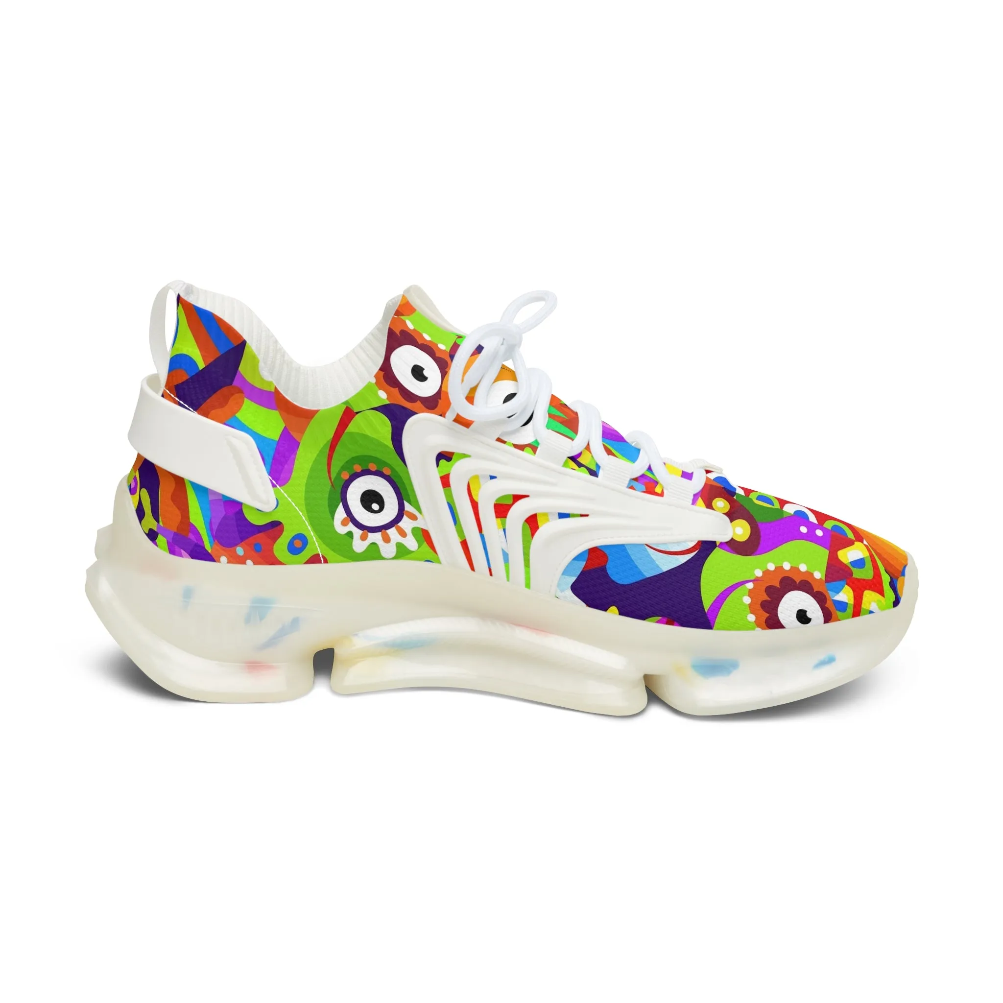 Colorful Chameleon Women's Mesh Sneakers