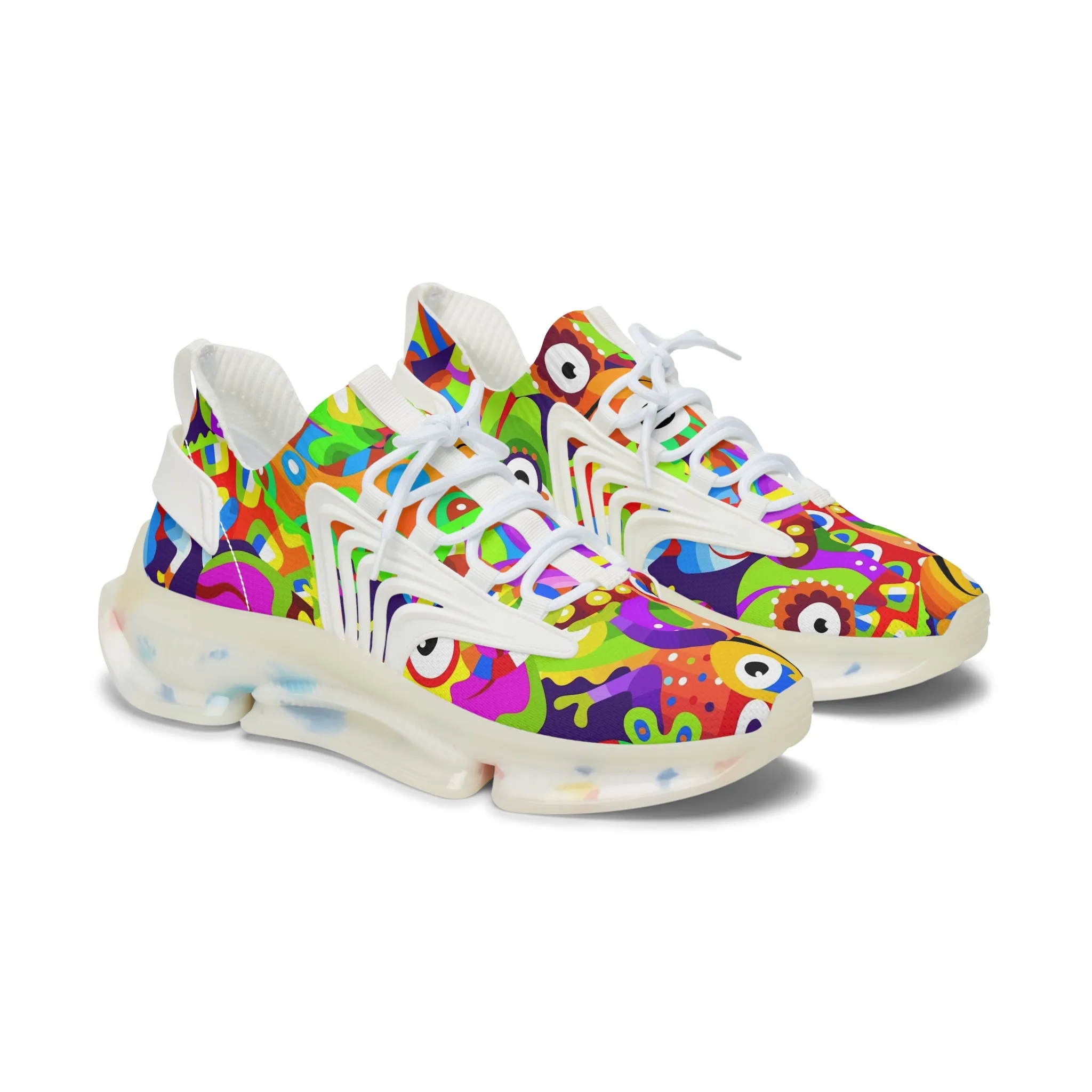 Colorful Chameleon Women's Mesh Sneakers