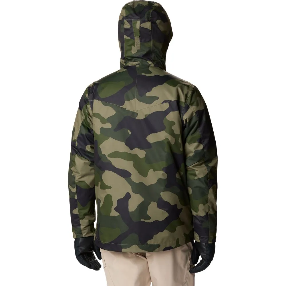 Columbia Whirlibird IV Interchange Jacket for Men - Stone Green Mod Camo Print - 2XL