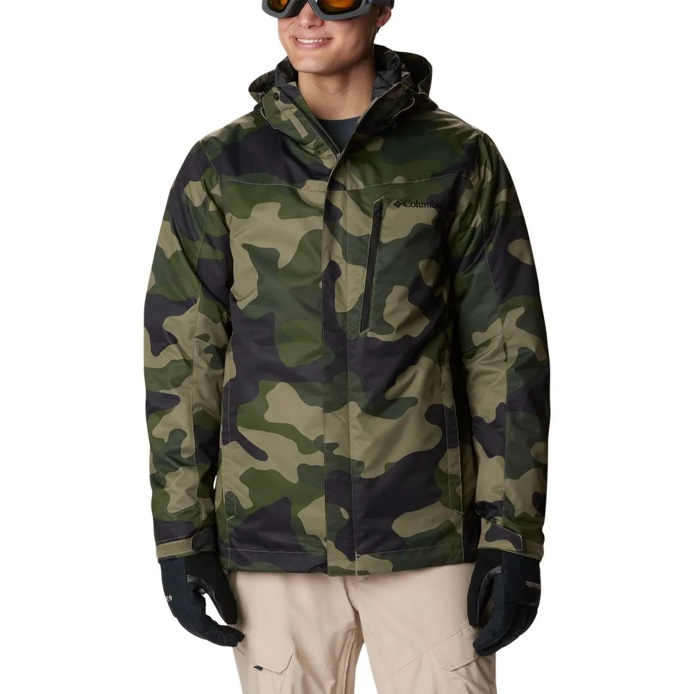 Columbia Whirlibird IV Interchange Jacket for Men - Stone Green Mod Camo Print - 2XL