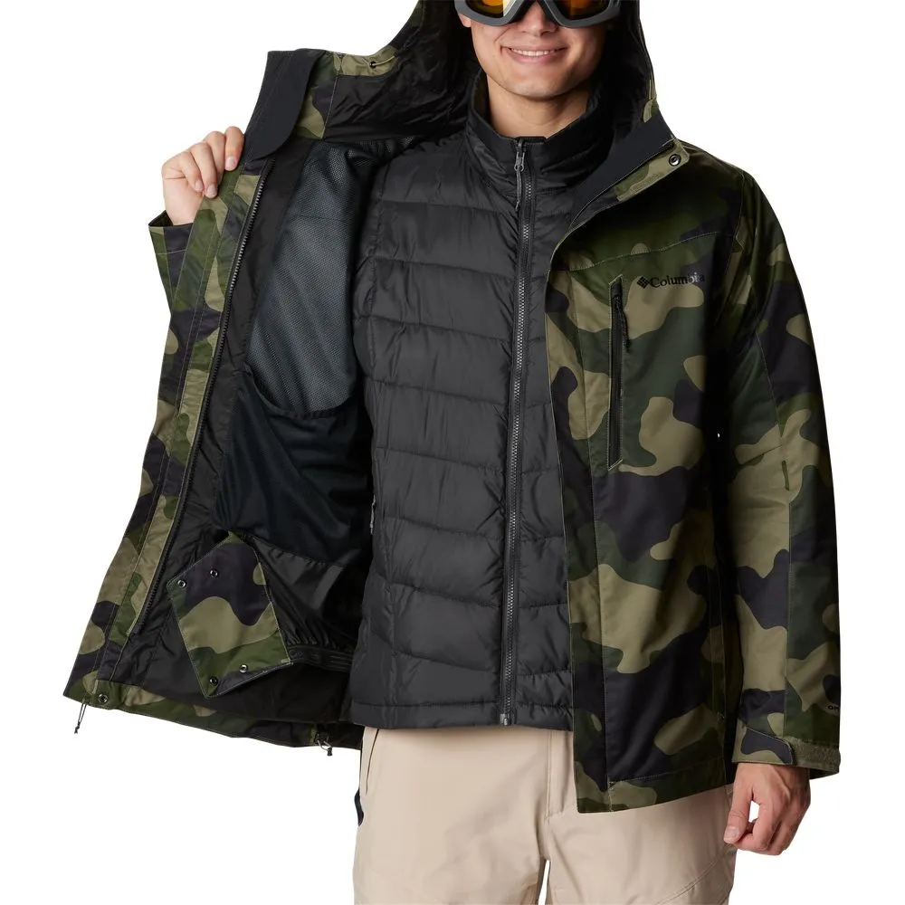 Columbia Whirlibird IV Interchange Jacket for Men - Stone Green Mod Camo Print - 2XL