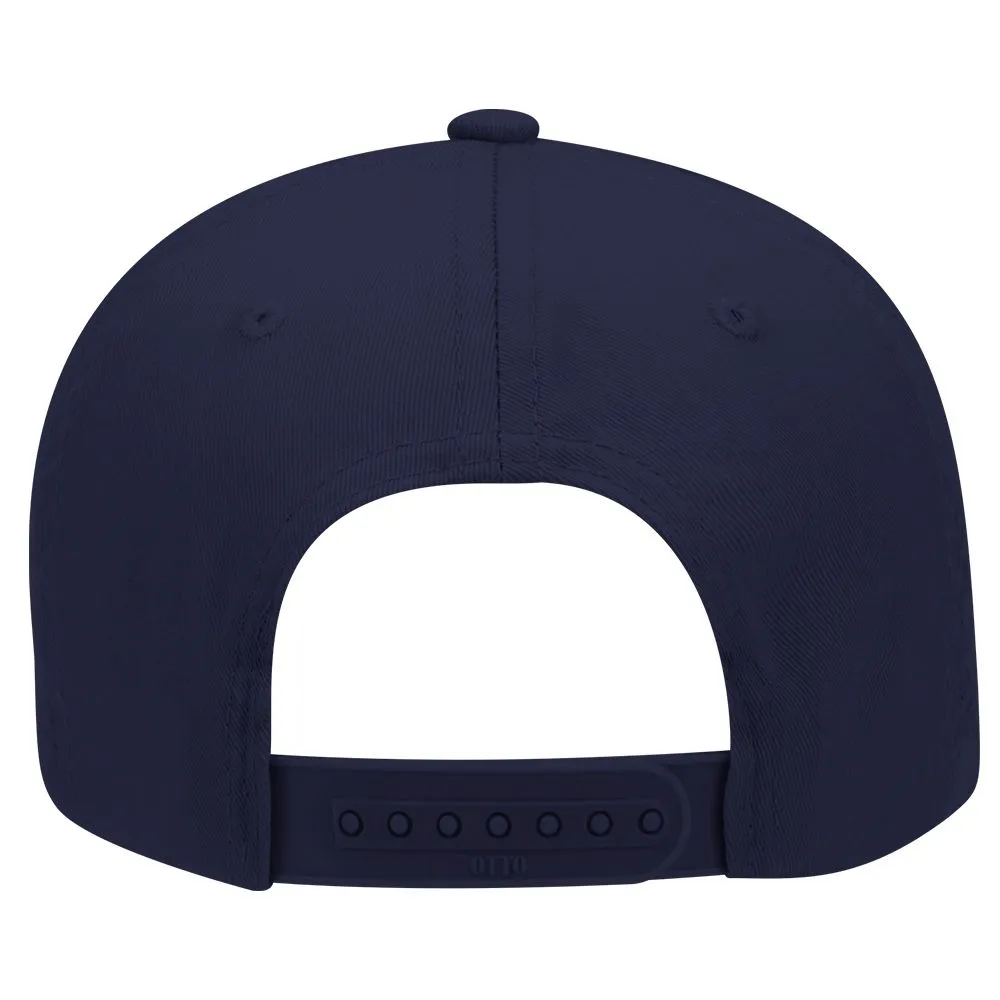 Cotton Blend Twill Six Panel Low Profile Snapback Baseball Cap