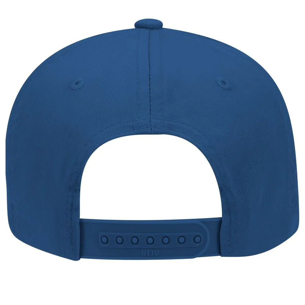 Cotton Blend Twill Six Panel Low Profile Snapback Baseball Cap