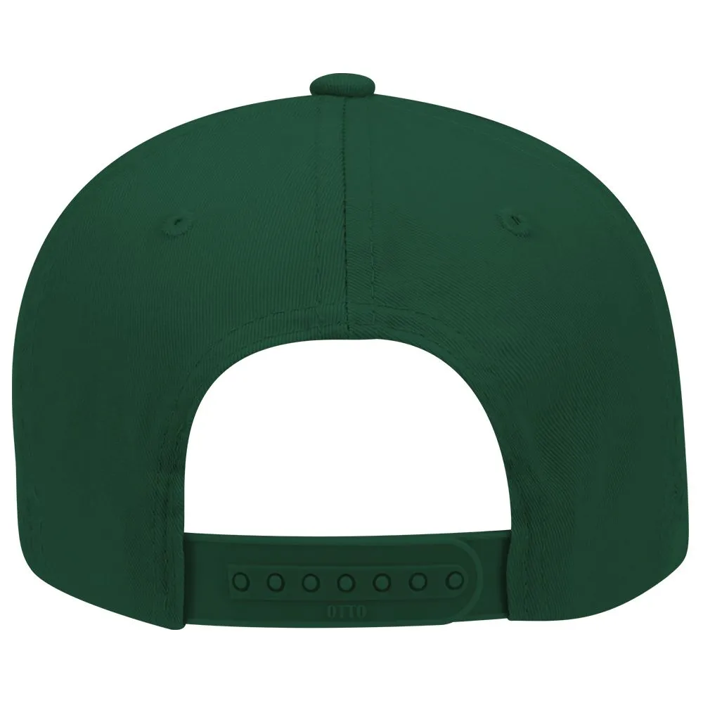 Cotton Blend Twill Six Panel Low Profile Snapback Baseball Cap