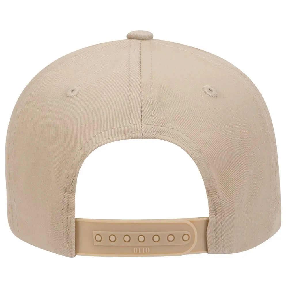 Cotton Blend Twill Six Panel Low Profile Snapback Baseball Cap