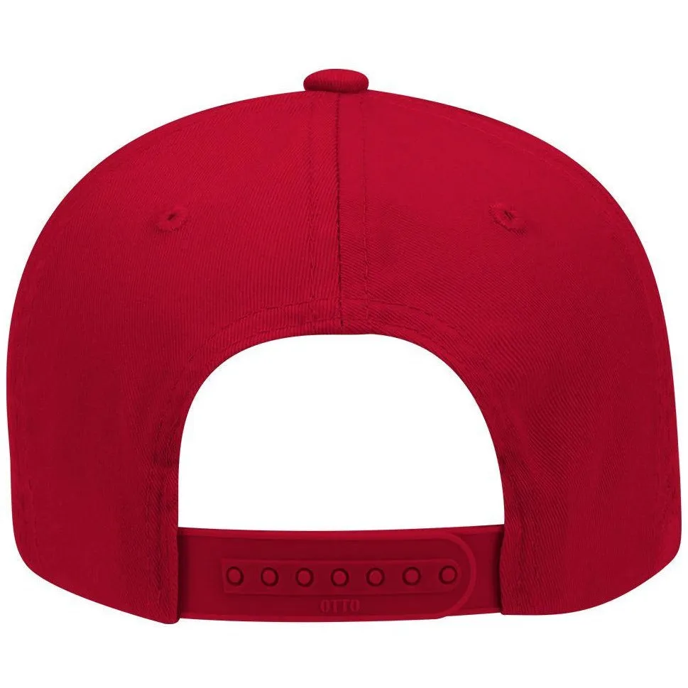 Cotton Blend Twill Six Panel Low Profile Snapback Baseball Cap