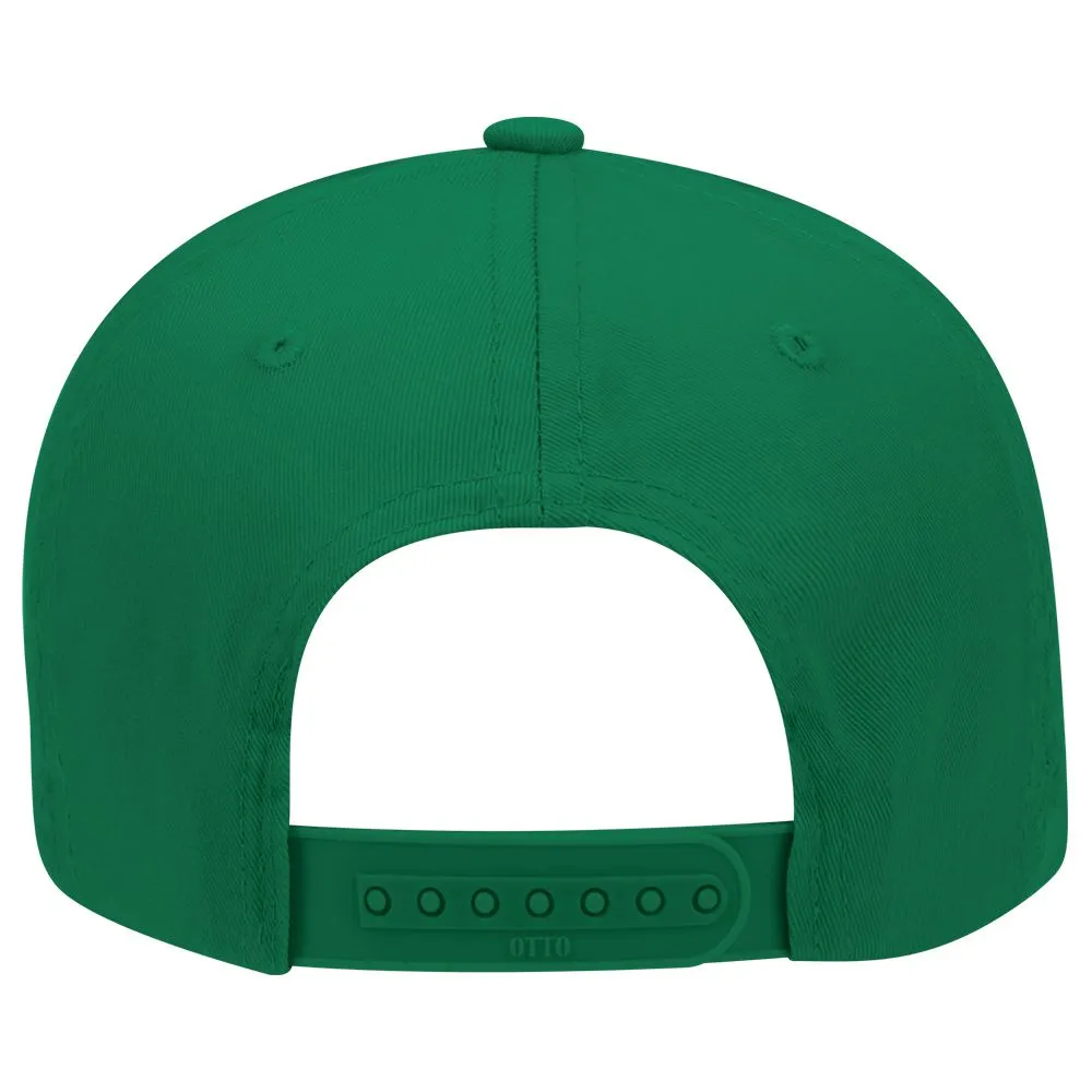 Cotton Blend Twill Six Panel Low Profile Snapback Baseball Cap