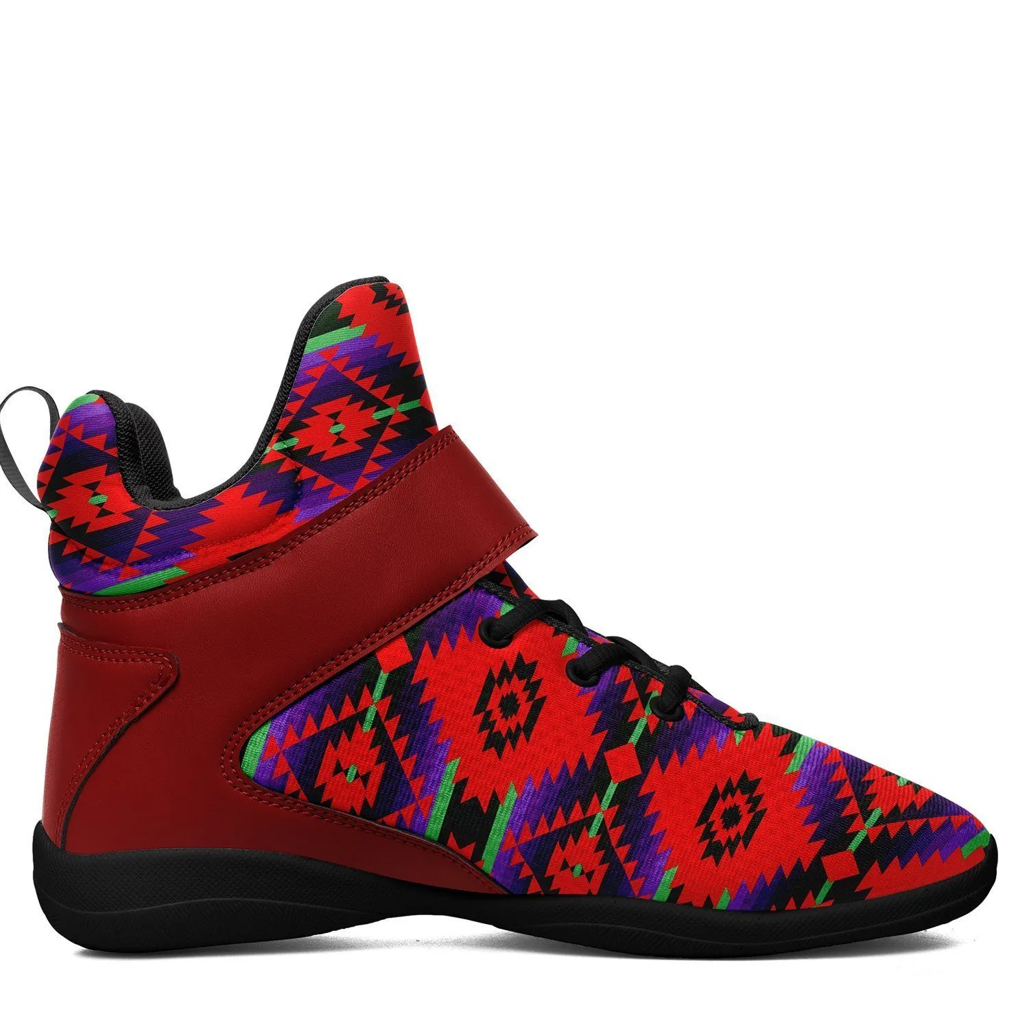 Cree Confederacy Chicken Dance Ipottaa Basketball / Sport High Top Shoes - Black Sole