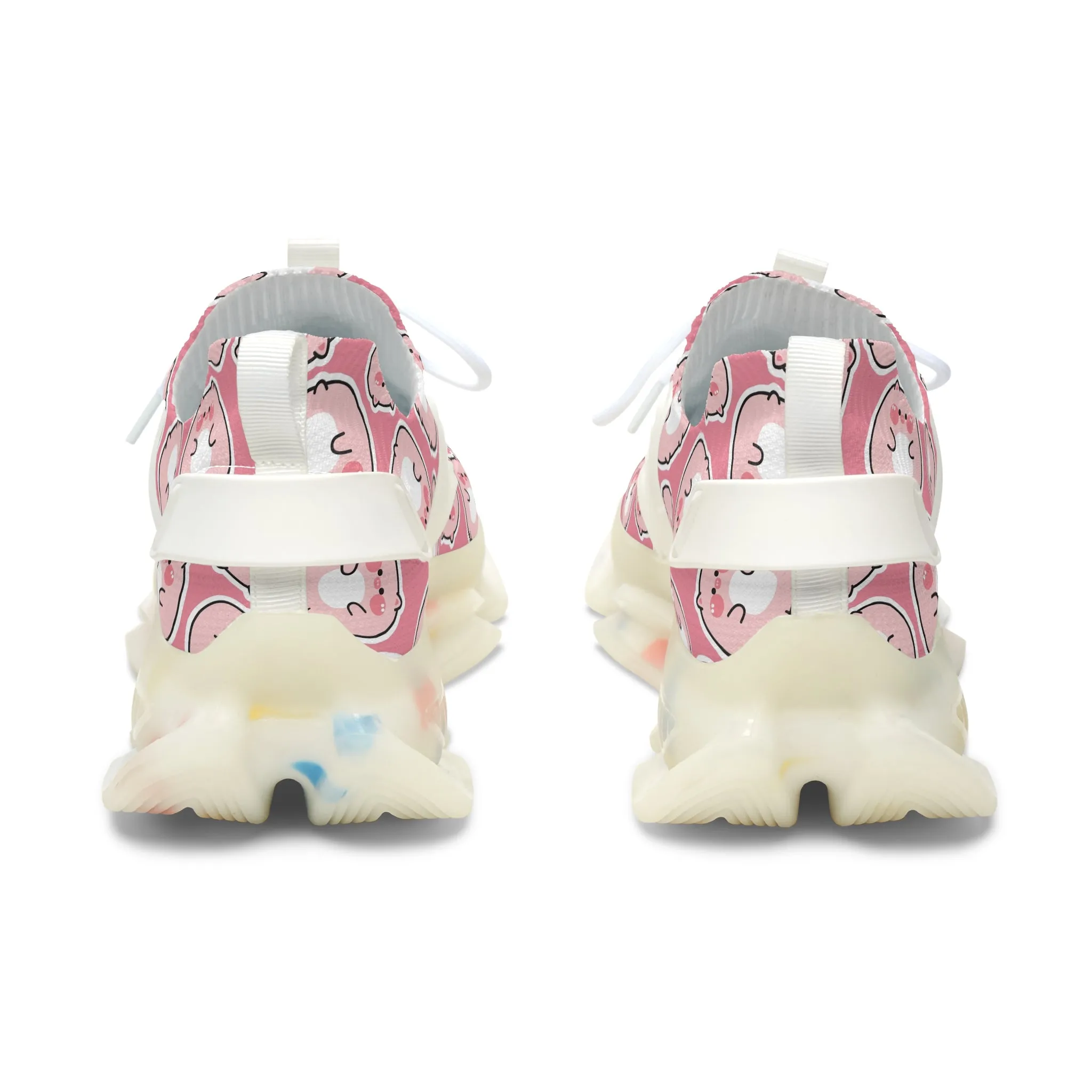 Cute Chubby Pigs Women's Mesh Sneakers