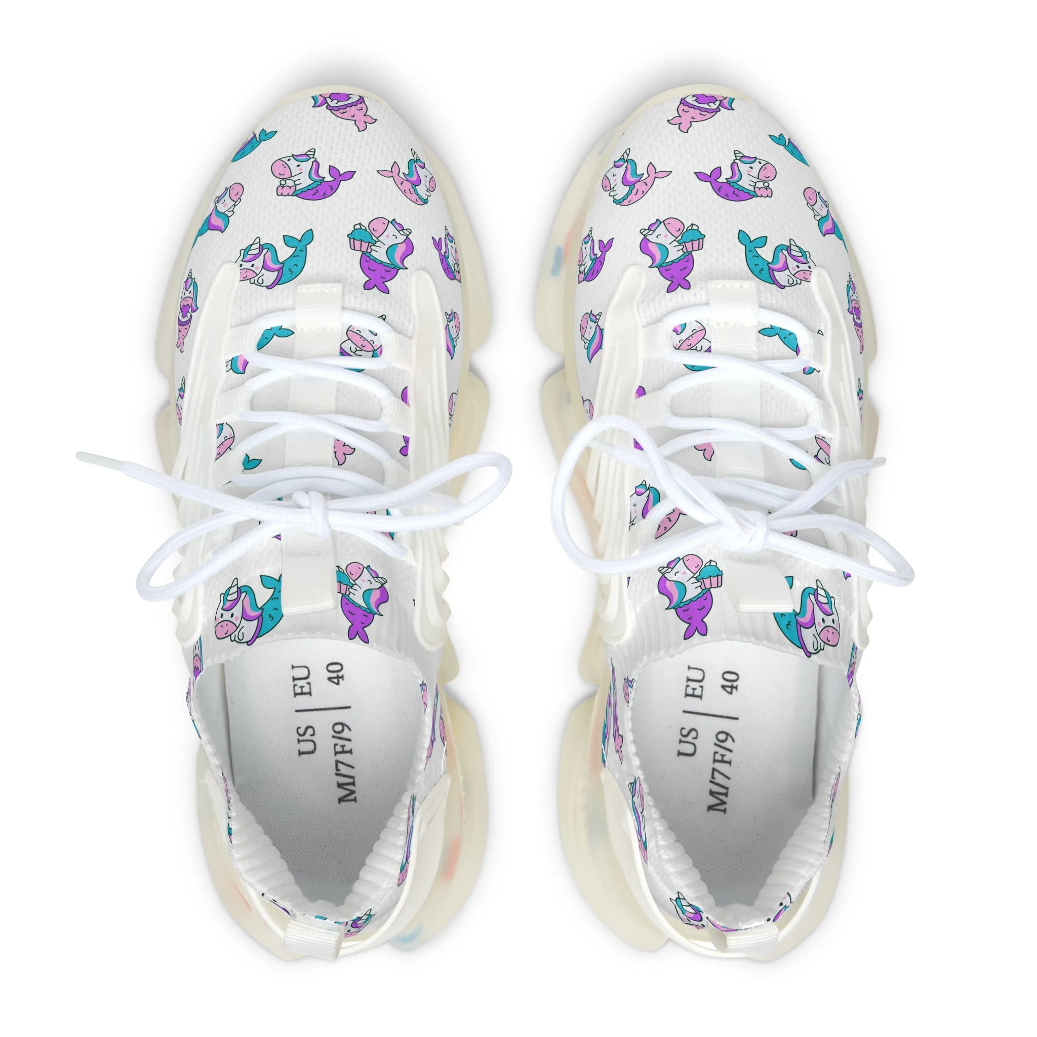 Cute Kawaii Unicorn Women's Mesh Sneakers