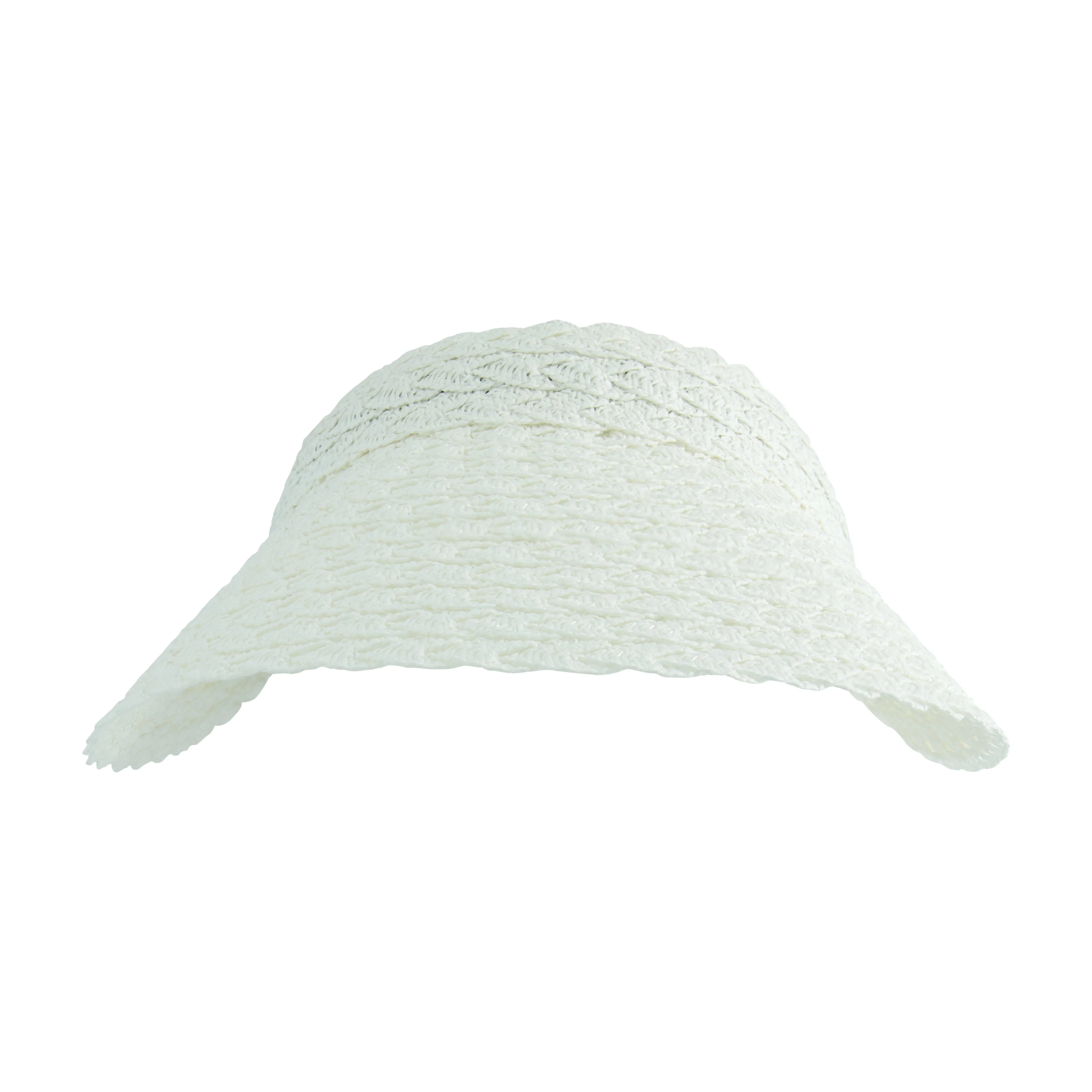 Daisy Fuentes Women's Wide Foldable Braided Straw Summer Beach Visor