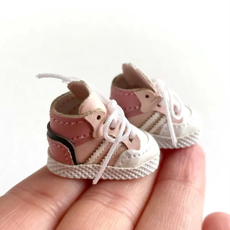 Doll trainers pink Blythe Doll Miniature Sports shoes