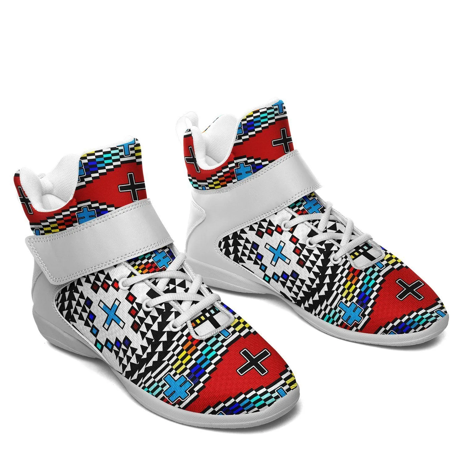 Dragonflies Ipottaa Basketball / Sport High Top Shoes - White Sole