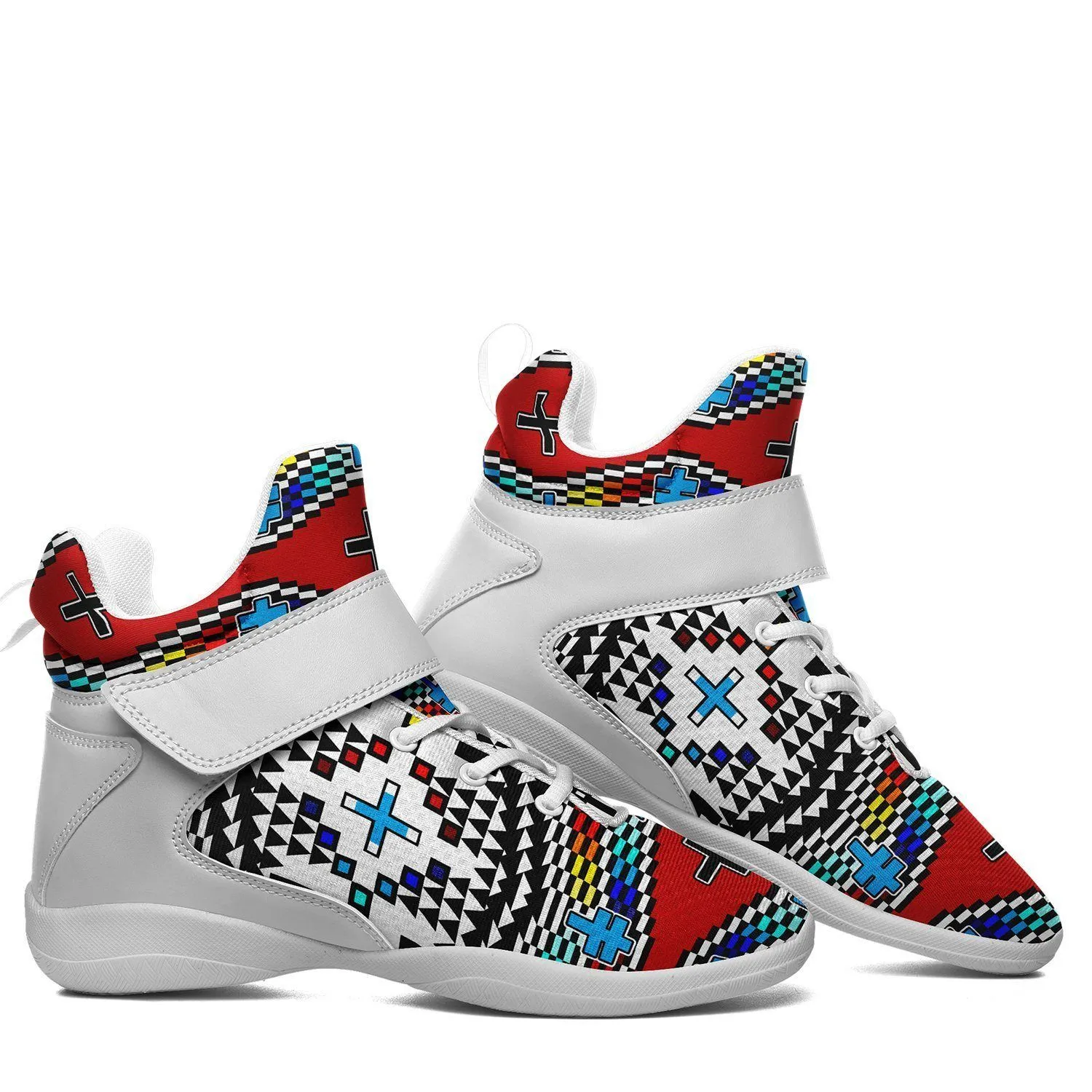 Dragonflies Ipottaa Basketball / Sport High Top Shoes - White Sole